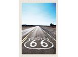 Vianmo Insegna In Legno 30X20 Cm Usa Amerika StraßE Route 66 Chicago