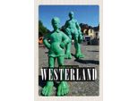 Vianmo Insegna In Legno 30X20 Cm Westerland Skulptur Reisende Riese