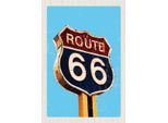 Vianmo Insegna In Legno 30X20 Cm Amerika Route 66 Tankstelle StraßE