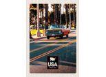 Vianmo Insegna In Legno 30X20 Cm Amerika Oldtimer StraßE Caprio Rot