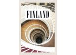 Vianmo Insegna In Legno 30X20 Cm Finnland Treppen GebäUde Stuffen Gang