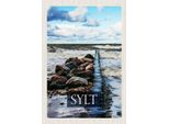 Vianmo Insegna In Legno 30X20 Cm Sylt Insel Strand Meer Ebbe Und Flut