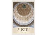 Vianmo Insegna In Legno 30X20 Cm Austin Texas Usa Amerika Architektur