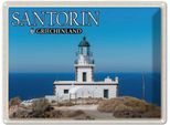Vianmo Insegna Di Latta 30X40 Cm Santorin Griechenland Leuchtturm Akrotiri