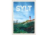 Vianmo Insegna In Legno 30X20 Cm Sylt Insel Deutschland Leuchtturm