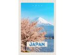 Vianmo Insegna In Legno 30X20 Cm Japan Asien Schnee Winter Gebirge