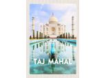 Vianmo Insegna In Legno 30X20 Cm Indien Vordergarten Taj Mahal