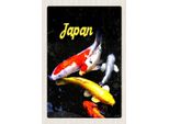 Vianmo Insegna In Legno 30X20 Cm Japan Asien Koi Fische Rot Gold Weiß