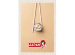 Vianmo Insegna In Legno 30X20 Cm Japan Asien Sushi Fisch Gurke StäBchen