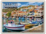 Vianmo Insegna Di Latta 30X40 Cm Samos Griechenland PythagóRio Kleinstadt