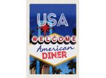 Vianmo Insegna In Legno 30X20 Cm Amerika Los Angeles Spielhalle Party