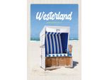 Vianmo Insegna In Legno 30X20 Cm Westerland Sylt Schleswig-Holstein