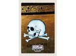 Vianmo Insegna In Legno 30X20 Cm Berlin Graffiti Totenkopf Street Art