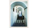 Vianmo Insegna In Legno 30X20 Cm Greece Griechenland Durchgang GebäUde