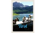 Vianmo Insegna In Legno 30X20 Cm Tirol ÖSterreich Ziegen Wasser Natur