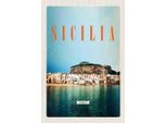 Vianmo Insegna In Legno 30X20 Cm Sizilien Strand Europa Urlaubsort