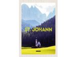 Vianmo Insegna In Legno 30X20 Cm St. Johann In Tirol ÖSterreich Kirche