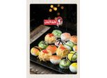 Vianmo Insegna In Legno 30X20 Cm Japan Asien Sushi Fisch Gurke Avocado