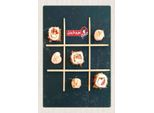 Vianmo Insegna In Legno 30X20 Cm Japan Soja Sushi Fisch Gurke StäBchen