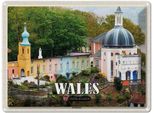 Vianmo Insegna Di Latta 30X40 Cm Wales United Kingdom Portmeirion