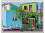 Vianmo Insegna Di Latta 30X40 Cm Rhodos Griechenland Koskinou Gasse