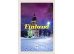 Vianmo Insegna In Legno 30X20 Cm Finnland Schnee Winter Tannenbaum
