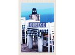 Vianmo Insegna In Legno 30X20 Cm Greece Griechenland Restaurant Meer
