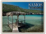 Vianmo Insegna Di Latta 30X40 Cm Samos Griechenland Livadaki Beach Meer