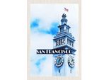 Vianmo Insegna In Legno 30X20 Cm San Francisco GebäUde Usa Flagge Turm