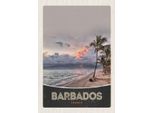 Vianmo Insegna In Legno 30X20 Cm Barbados Strand Meer