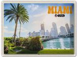 Vianmo Insegna Di Latta 30X40 Cm Miami Usa City Stadt Meer Palme Urlaub