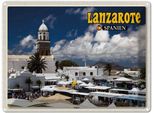 Vianmo Insegna Di Latta 30X40 Cm Lanzarote Spanien Teguise Stadt Kirche