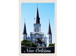 Vianmo Insegna In Legno 30X20 Cm New Orleans Usa Amerika Kirche