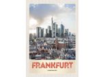 Vianmo Insegna In Legno 30X20 Cm Frankfurt Stadt HochhäUser Altstadt