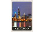 Vianmo Insegna In Legno 30X20 Cm Chicago Usa Amerika Abend Am Meer