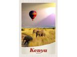 Vianmo Insegna In Legno 30X20 Cm Kenia Afrika Elefanten HeißLuftballon
