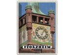 Vianmo Insegna Di Latta 40X30 Cm Pforzheim Bezirksamtsturm Glocke
