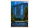 Vianmo Insegna In Legno 30X20 Cm Singapur Asien Architektur Hochhaus