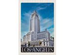 Vianmo Insegna In Legno 30X20 Cm Los Angeles Usa Amerika Hochhaus
