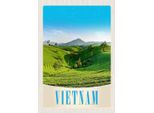 Vianmo Insegna In Legno 30X20 Cm Vietnam Natur Wiese Ackkerbau BäUme