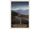 Vianmo Insegna In Legno 30X20 Cm Neuseeland Meer StraßE Natur