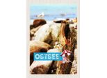 Vianmo Insegna In Legno 30X20 Cm Ostsee Strand Steine Natur Meer