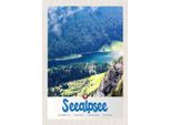 Vianmo Insegna In Legno 30X20 Cm Seealpsee Schweiz Natur WäLder See