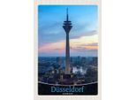 Vianmo Insegna In Legno 30X20 Cm DüSseldorf Fernseherturm Ausblick Trip