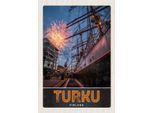Vianmo Insegna In Legno 30X20 Cm Turku Finnland Schiff Feuerwerk