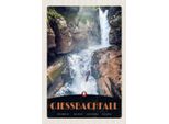Vianmo Insegna In Legno 30X20 Cm Giessbachfall Schweiz Wasserfall Natur