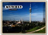 Vianmo Insegna Di Latta 30X40 Cm MüNchen Olympiapark Fernseherturm