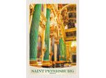 Vianmo Insegna In Legno 30X20 Cm Saint Petersburg Kirche Von Innen 2