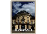Vianmo Insegna Di Latta 40X30 Cm Stuttgart Schloss Solitude