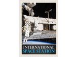 Vianmo Insegna In Legno 30X20 Cm Weltraum International Space Station